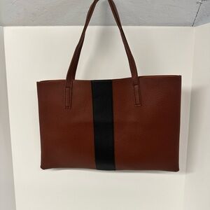 Vince Camuto Brown Pebbled Large Shoulder Bag